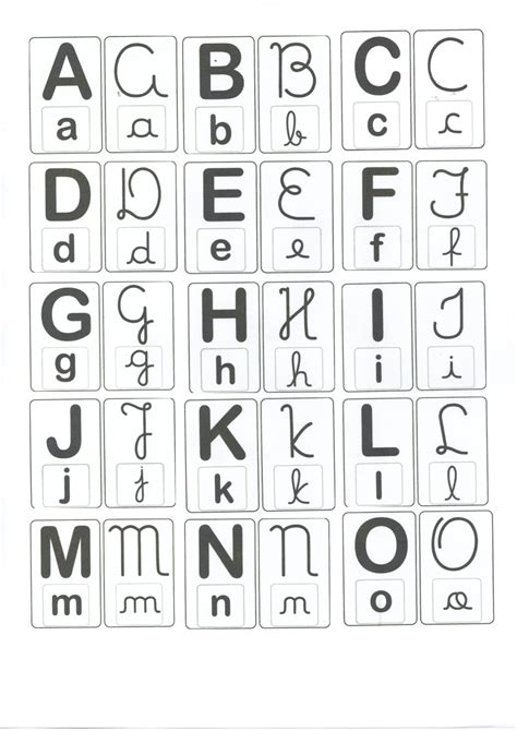 alfabeto para imprimir 4 tipos de letras